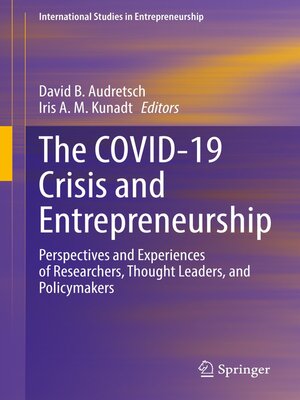 cover image of The COVID-19 Crisis and Entrepreneurship